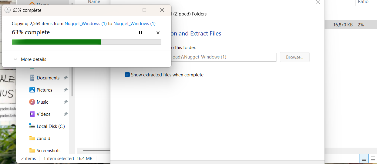Files Extracting