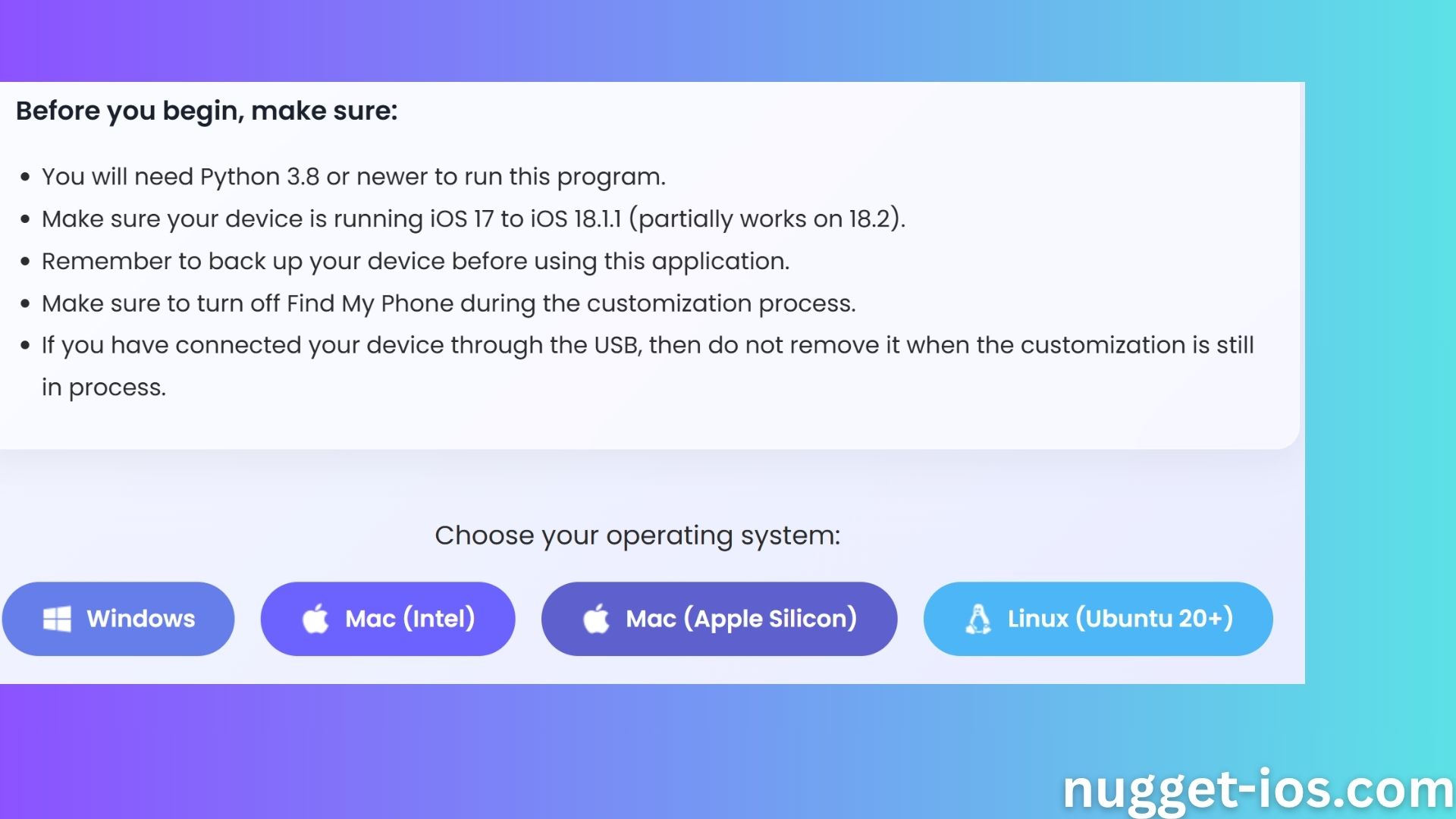 Nugget iOS Download