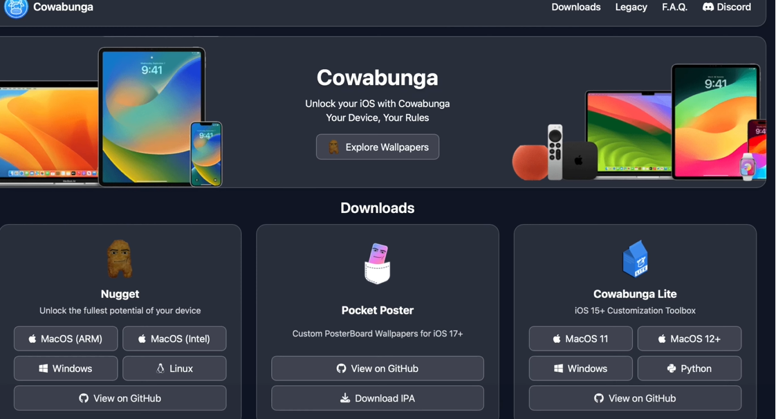 Download Nugget from Cowabunga downloads page