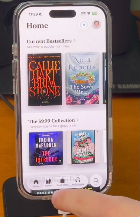Apple Books app automatically opens on device