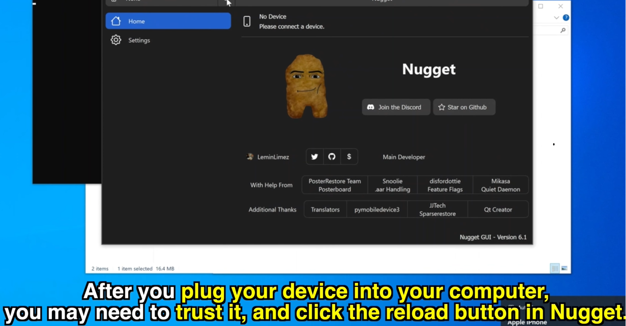 Reload Device Specifications inside Nugget