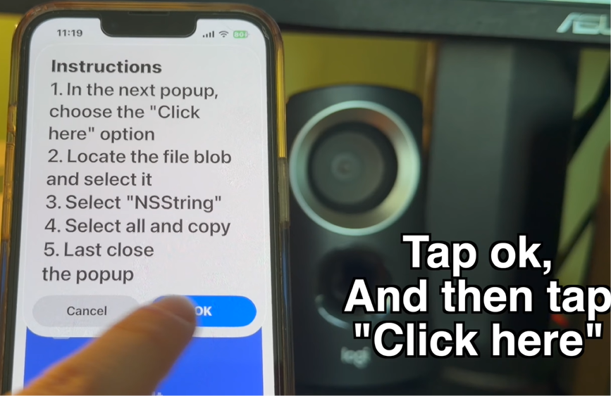 Confirm Instructions Alert Card