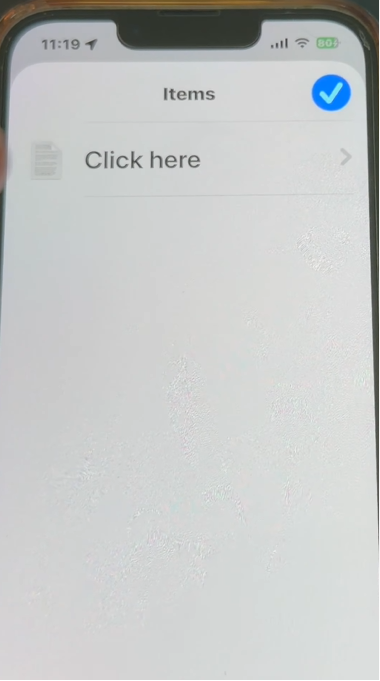 Select the click here document block