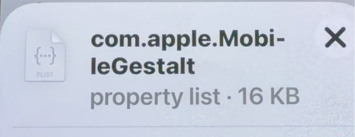 Generated com.apple.MobileGestalt plist file