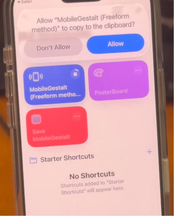 Authorize clipboard copy access prompt