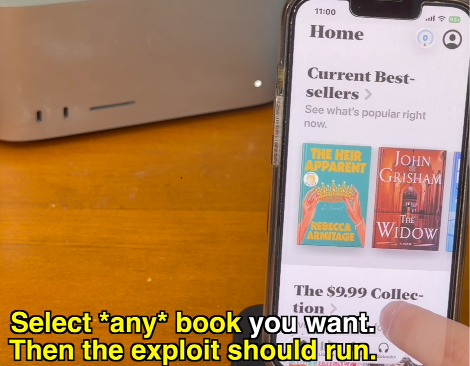 Apple Books download sample button