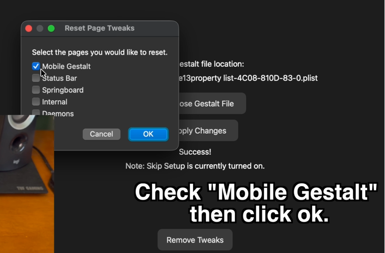  Ticks Mobile Gestalt checkbox option