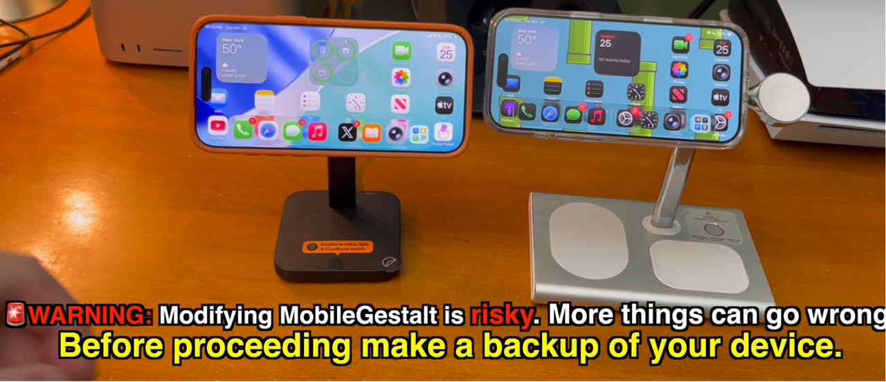 Restore backup using device recovery mode