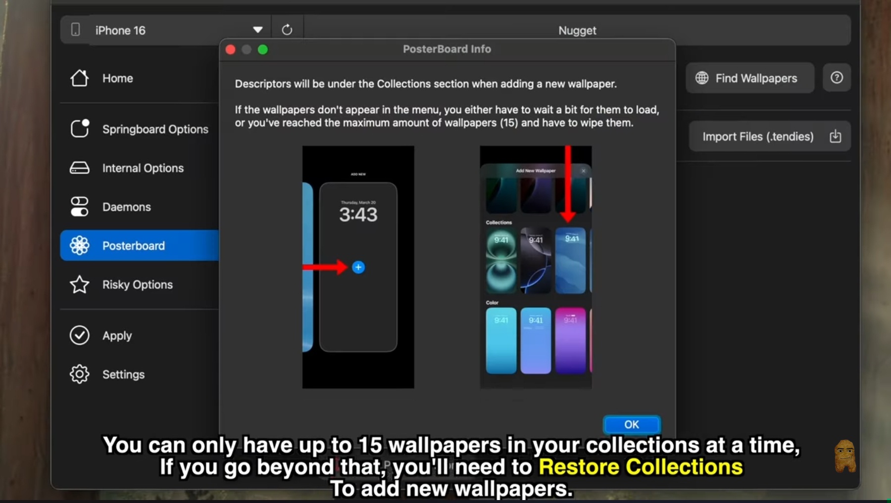 Collections limit warning