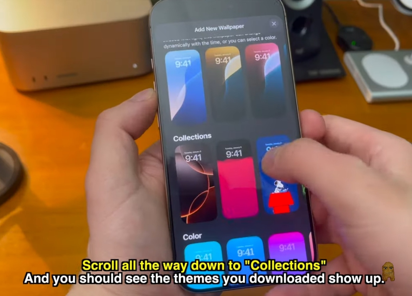 Scroll down to Collections gallery section