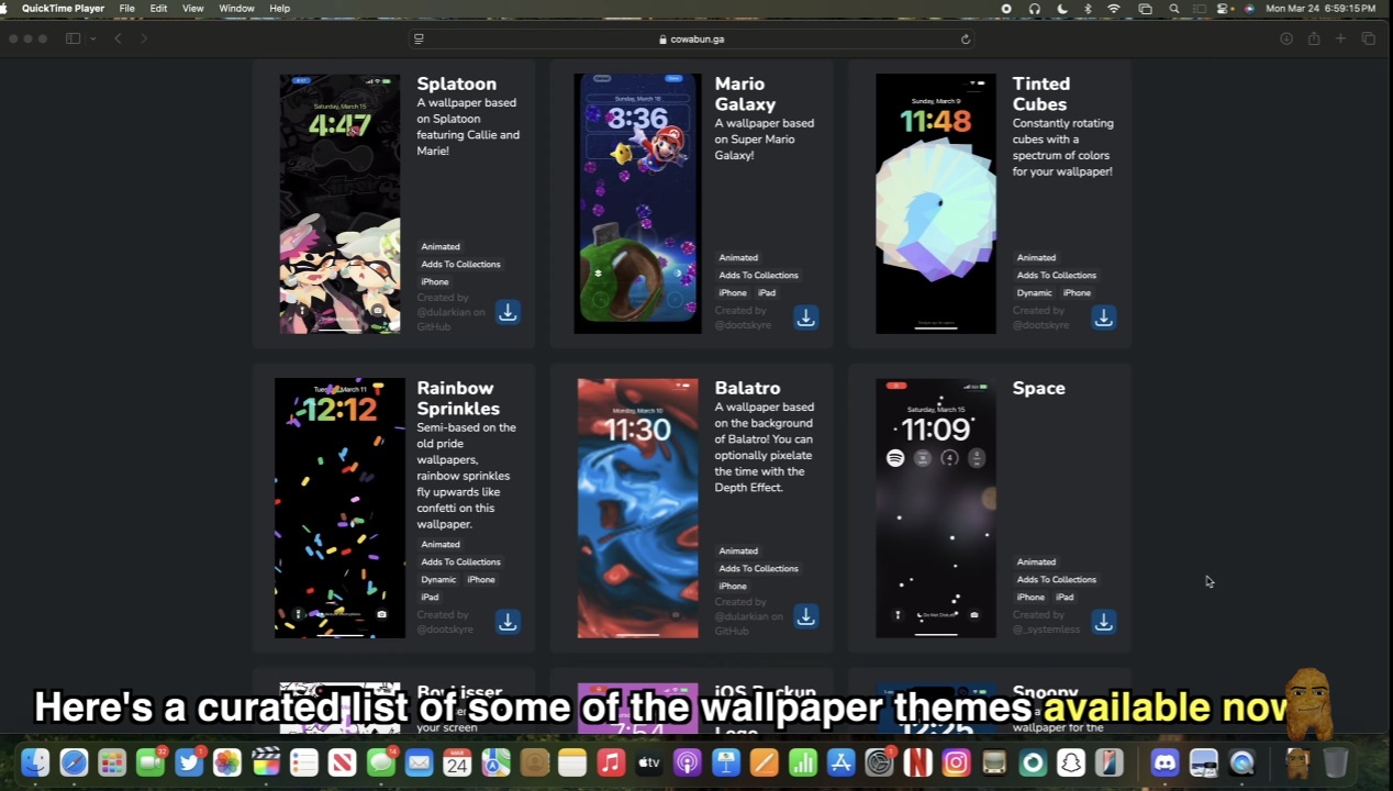 Download theme files with .tendies extension