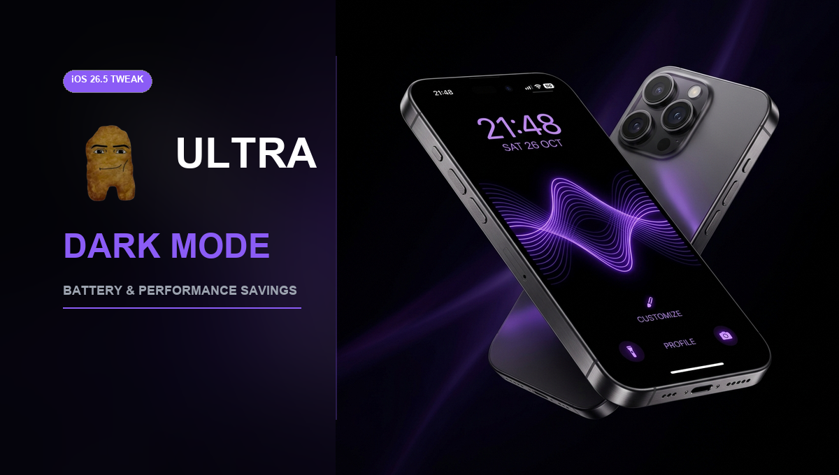 ULTRA Dark Mode ENABLED on iOS 26.5