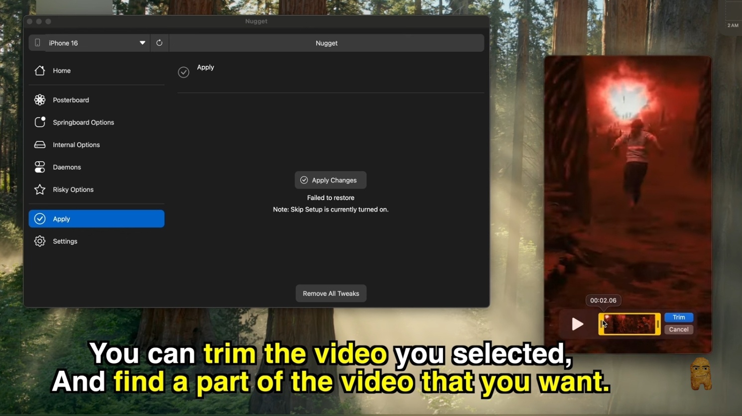 Trim Video in macOS QuickTime Player
