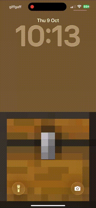 Simple Minecraft Chest custom wallpaper for Nugget iOS
