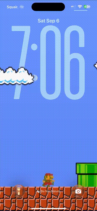 Super Mario Bros. custom wallpaper for Nugget iOS