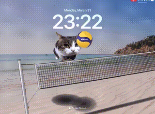 Cat Volleyball custom wallpaper for Nugget iOS